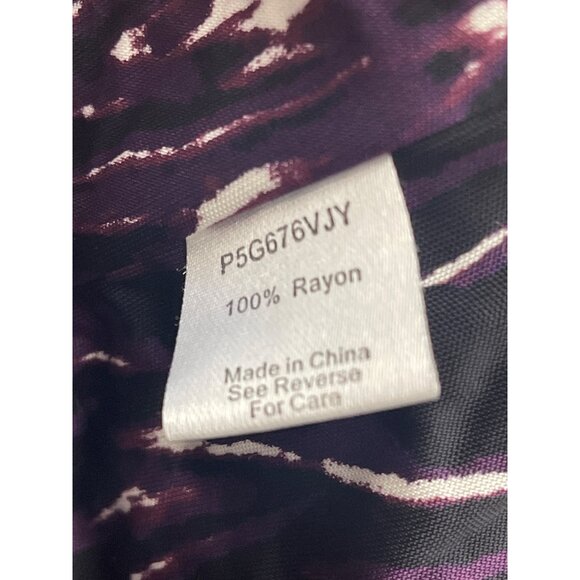 Parker Women Multicolored V Neck Batwing Sleeve Shift Dress Size M - Picture 9 of 10